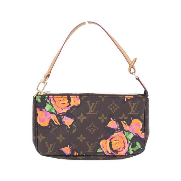 LOUIS VUITTON Brown Painted Monogram Pouch - Picture 1 of 6